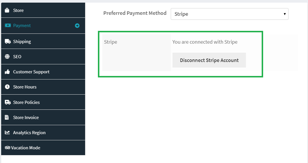 Disconnect Stripe