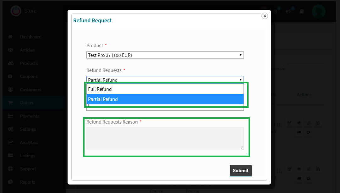 Refund Request