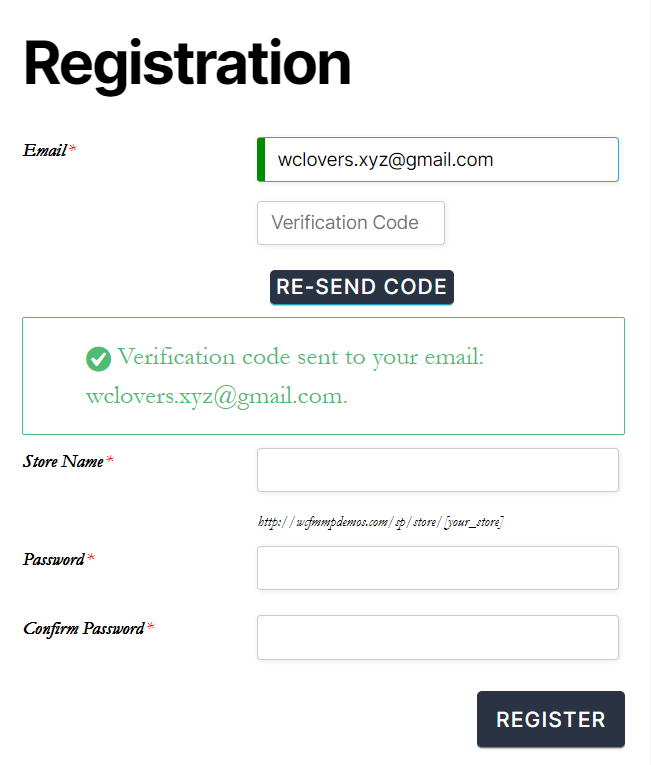Vendor registration 2 1