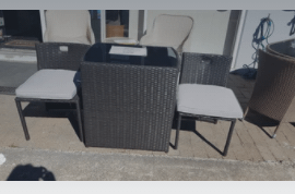 3piece wicker dining set