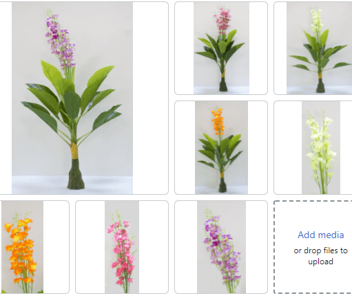 Artificial Flowering Plant Orange