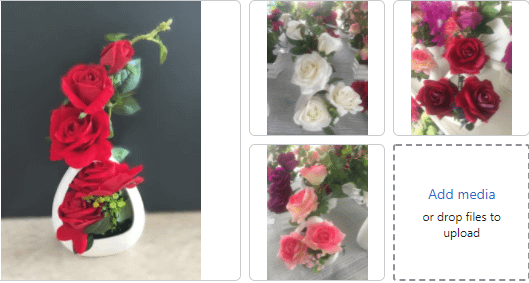 Artificial Large Rose Arrangement