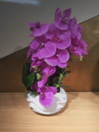 Artificial Medium Moth Orchid Arrangement Purple