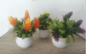 Artificial Mini Potted Coloured Plants
