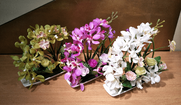 Artificial Mixed Moth Orchid ANd Flower Arrangement