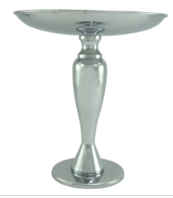 chrome cake platter med