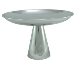 chrome cake platter