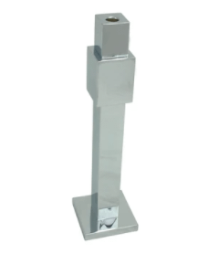chrome candle holder