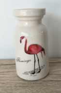 flamingo ceramic vase 3