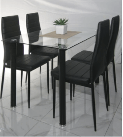 glass dining table