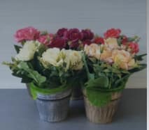 Artifical Country Style Rose Pots
