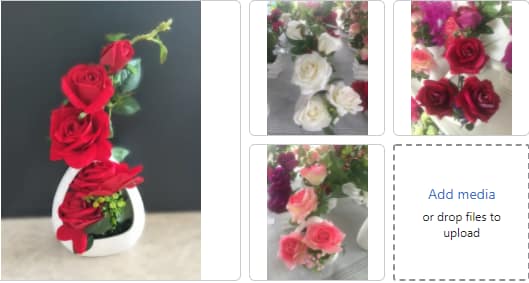Artificial Large Rose Arrangement