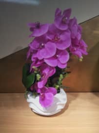 Artificial Medium Moth Orchid Arrangement Purple