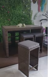 bar and stools