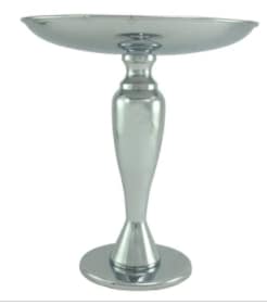 chrome cake platter med
