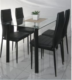 glass dining table